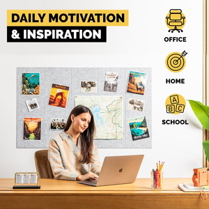 Panneau de liège de bureau Grands panneaux de liège pour murs Panneau acoustique en feutre PET Panneaux muraux en fibre de polyester - Product Image 5