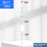 Tube de concentrateur à trois boules en verre JVLAB 500 ml avec colonne Schneider, appareil de distillation de laboratoire