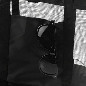 Sacs de shopping en filet personnalisés de haute qualité, sacs fourre-tout réutilisables en filet, sacs de voyage, de sport, de natation et de plage - Product Image 4