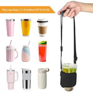 Portavasos Ajustable con Bolsillo y Mosquetón, Portavasos de Neopreno Reutilizable para Bebidas, Ideal para Cruceros Royal Caribbean - Product Image 5