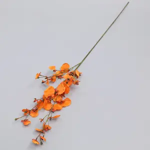 M442 Bloemen Herfst Decor Bloemstuk Orchidee Kunstbloemen Rustieke Dansende Dame Orchid Stem Voor Bruiloft