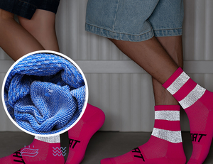 Calzini da ciclismo personalizzati da notte da equitazione riflettenti traspiranti da corsa calzini da Fitness - Product Image 5