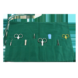 Bolsa de Almacenamiento para Instrumentos Quirúrgicos, Verde Oscuro, Poliéster y Algodón, ZL002, Organizador de Herramientas de Esterilización, Uso Médico - Product Image 1