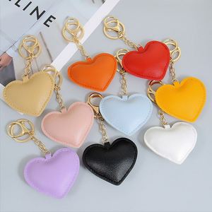 Wholesale Pu Leather Shape Keychain Fashion <b>Bag</b> Charm Car Pendant Cute Heart <b>Key</b> <b>Ring</b> Accessories - Product Image 6