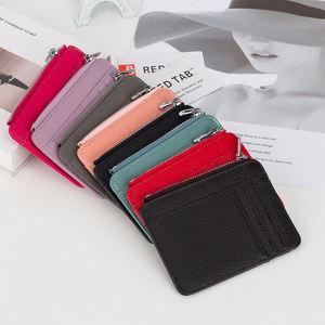 Portable PU Cuir Cartes Titulaire Mince Banque Carte De Crédit Cartes D'identité Coin <span class=keywords><strong>Pochette</strong></span> Cas Sac - Product Image 2