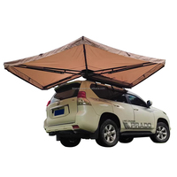 Auvent de camping 4x4 tout-terrain extensible à 270 degrés, 2,5 m, grand espace, avec tiges en aluminium, autoportant, pour côté de voiture