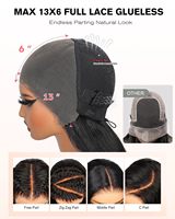 Perruque frontale transparente HD sans colle, bouclée en spirale birmane, 13x6, avec cordon de serrage, cheveux vierges, pré-épilée, pré-coupée, densité 210
