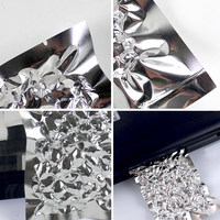 Sac en plastique sous vide double face thermoscellable, anti-odeur et anti-humidité, en Mylar métallisé et feuille d'aluminium avec intérieur en PE, pour fruits à coque de qualité alimentaire