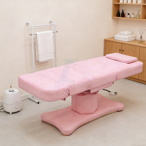 Cama de Pestañas Rosa Ajustable para Spa y Clínica de Tatuajes de Belleza, con Soporte para Posiciones Acostada y Sentada, Cama de Belleza Eléctrica - Product Image 3