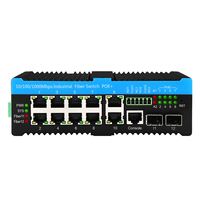 Réseau renforcé de liaison montante de fibre d'Olycom 2.5G 240W/480W commutateur géré de 8-Port Gigabit 90W PoE