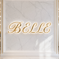 Enseigne LED lumineuse double face pour façade extérieure de supermarché commercial transfrontalier, étanche IP65 et antirouille
