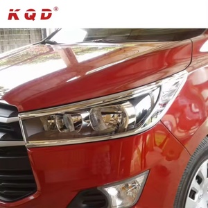 KQD Brand ABS Chrome Front Light <b>Cover</b> <b>Head</b> Light Headlight <b>Cover</b> with Led for toyota Innova 2017 - Product Image 3