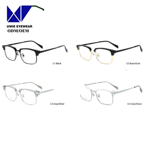 Taille 52-18-145 Monture professionnelle en acétate/métal |   Classique carré unisexe |   Convient aux entreprises |   Semi-cerclés |   Modèle UWIE607 <span class=keywords><strong>Gratuit</strong></span> - Product Image 6