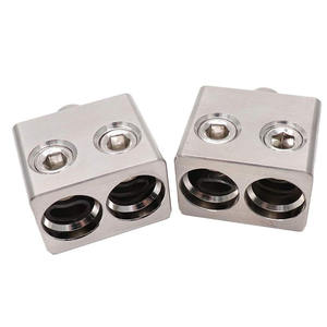 Penguat Audio mobil daya tinggi dengan kabel daya 0GA distribusi tembaga murni dengan colokan kuningan bahan kontak baterai 1/2 - Product Image 1