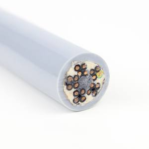 Гибкий кабель-цепь с медными жилами, ПВХ-изоляцией и экранированием, бренд LIBIN, NBR-JTVP 20x0.75, для подъемных и транспортных работ - Product Image 1