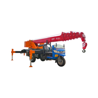 Mini grue hydraulique 3 tonnes moteur Tricycle grue dans les grues de camion