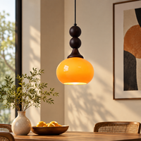Lampe suspendue LED vintage, style français moderne du milieu du siècle, avec hauteur réglable pour chambre à coucher, entrée, bar, comptoir