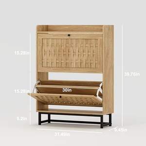 Armoire à chaussures ultra mince Spot Goods Armoire de rangement de <span class=keywords><strong>garage</strong></span> avec logo personnalisé Armoire à chaussures murale sans minimum - Product Image 1