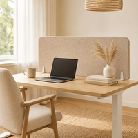 Panneau de séparation de bureau insonorisant en feutre PET, directement de l'usine, pour poste de travail de bureau