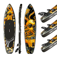 ITAOSTAR Planche de paddle gonflable hybride 11'6"x35"x6" pour sports nautiques, modèle Soft Top SUP