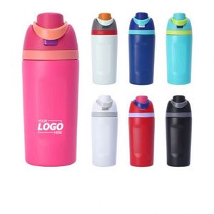 Gobelet isotherme élégant 2-en-1 en acier inoxydable : Bouteille d'eau de grande capacité pour le sport et les cadeaux - Product Image 1