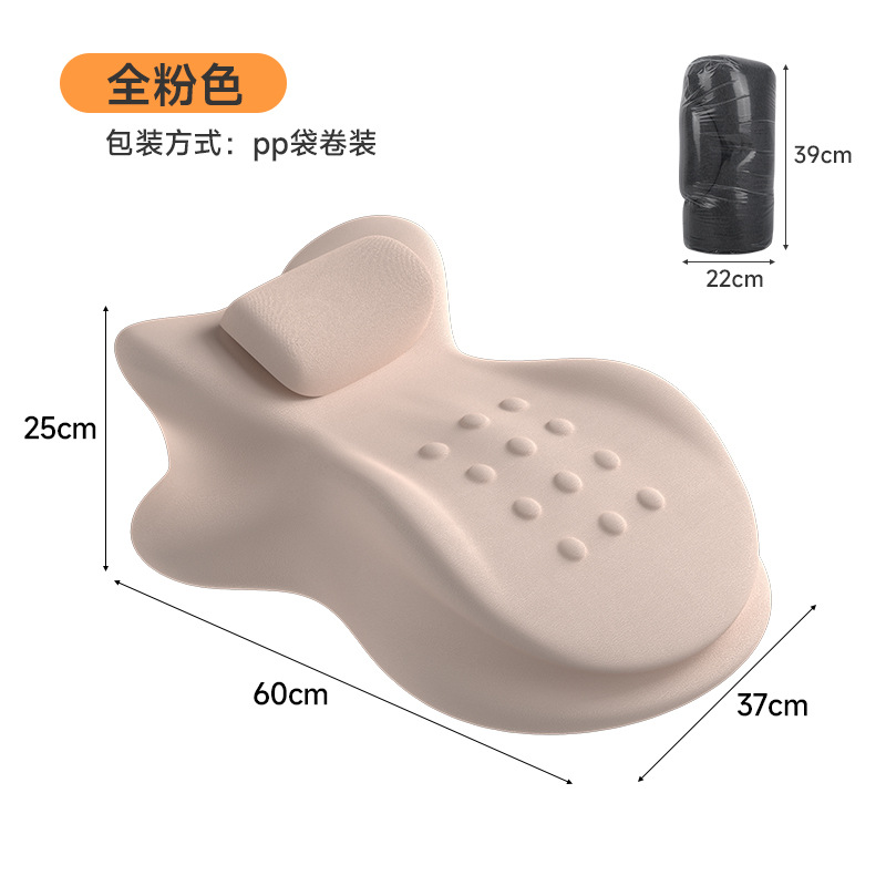Modelo cómodo - almohada para dormir rosa y naranja