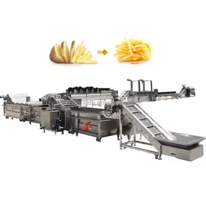 QD 1000KG/H potato chips making machine and highly efficient french fries production line