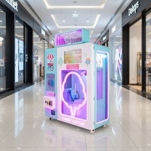 Distributeur automatique de crème glacée avec accepteur de pièces/billets, éclairage LED, construction en ABS et métal, usage commercial, garantie 1 an, en anglais - Product Image 1
