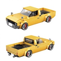 Bloques de Construcción Missile Bear, Coche Deportivo, Camioneta, Modelo de Vehículo de Carreras PB8842, Juguete Educativo DIY, Caja Contenedora, Plástico ABS