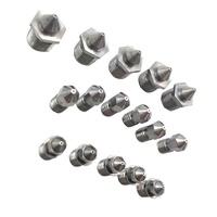 High purity Tungsten Carbide HRA92 3D printing Nozzles with 0.6mm 0.4mm 0.3mm orificial size