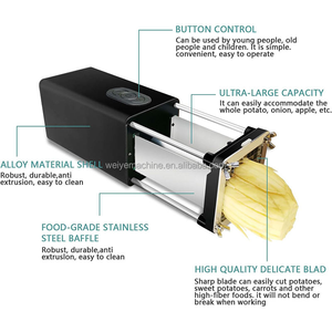 110V <span class=keywords><strong>professionnel</strong></span> Commercial ménage électrique hachoir <span class=keywords><strong>à</strong></span> <span class=keywords><strong>légumes</strong></span> 1/2 pouces 3/8 pouces lame coupe-frites usine de transformation de fruits - Product Image 3