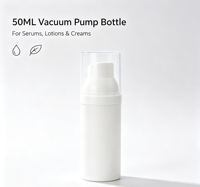 Flacon pompe airless en plastique PP finition mate, flacon distributeur anti-oxydation pour hydratant visage