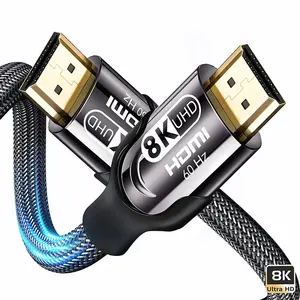Novos produtos HDMI Kabel 8k 120hz 2 metros certificado Zertifiziert macho para macho HDMI coaxial cabos HDMI para HDMI para Desktop