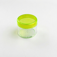 Pot en plastique PS en gros, petit format, 2g, 3g, 5g, 20g, pour crème contour des yeux, baume à lèvres et emballage cosmétique DIY avec bouchon à vis