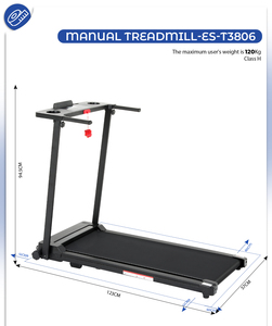 Tapis Roulant Elettrico per Casa e Palestra, Motorizzato e Controllabile tramite App, con Maniglia, Test di Frequenza Cardiaca e Schermo LCD - Product Image 6