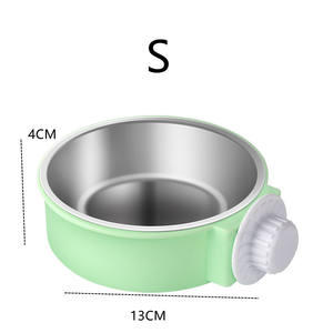 Pet Hang stazionario gabbia per cani ciotole in acciaio inox cane gatto appendere ciotole durevole cucciolo mangiatoia acqua ciotola cibo - Product Image 6