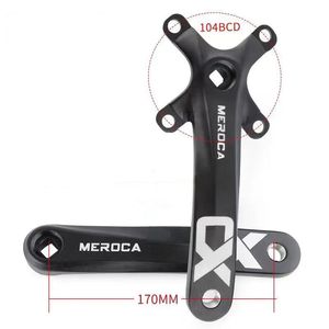 Manivelle de vélo VTT MEROCA 170 mm en alliage d'aluminium avec pédalier 104BCD noir 32/34/36/38/40/42T - Product Image 3