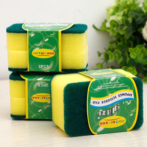 ฟองน้ำขัดจานจินไตหยาง 2 in 1 สำหรับทำความสะอาดครัว ล้างจาน หม้อ และกระทะ - Product Image 1