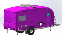 Légère remorque monobloc en carbone aux normes australiennes Caravane durable Voyage toutes saisons Idéal pour le camping hors réseau