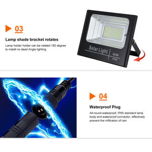 Projecteur LED à énergie solaire OEM ODM 25W 40W 60W 100W 200W 300W 400W 500W Projecteurs solaires étanches pour l'extérieur - Product Image 6