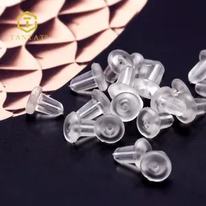 Manufacturer earring findings plastic clutches earrings post back cover