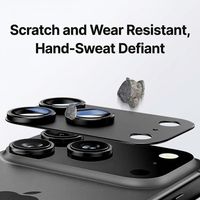 Protecteur d'objectif d'appareil photo pour Apple iPhone 18 Pro Max 18 Pro iPhone Duo, film de protection d'objectif en métal givré