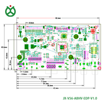 Carte de contrôle LCD EDP ABHV JX normale, entrées USB/VGA/MI/BNC, résolution 1920x1080, télécommande IR, écran 10,1"-17,3"