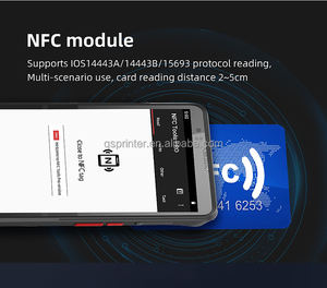 جهاز PDA صناعي متين وعصري بشاشة 6 بوصات يعمل بنظام أندرويد IP67 مع ماسح ضوئي محمول للباركود لمسح جوازات السفر / جوازات السفر الإلكترونية - Product Image 5