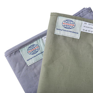 Lenzuola in tessuto di cotone organico argento 400TC montate mezza regina/King Size 15FT cordone EMF terapia di sicurezza di messa a terra personalizzata - Product Image 4