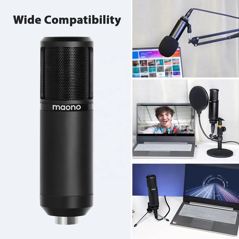 Профессиональный микрофон MAONO bm800 для записи, конденсаторный микрофон с XLR кабелем
