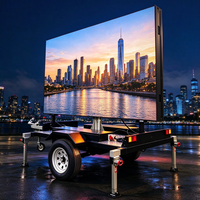 Affichage LED extérieur sur remorque, écran LED publicitaire mobile pour véhicule et panneau d'affichage LED