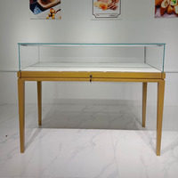 Vitrine de présentation de bijoux de luxe en verre transparent de haute qualité pour salle d'exposition de musée personnalisée
