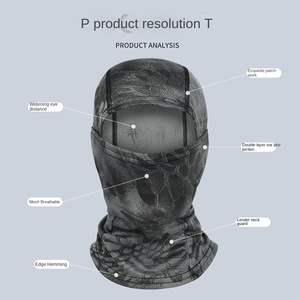 Ruidong été <span class=keywords><strong>Camouflage</strong></span> cagoule anti-poussière <span class=keywords><strong>masque</strong></span> d'équitation extérieur avec doublure de casque caractéristique de <span class=keywords><strong>tissu</strong></span> commun transfrontalier - Product Image 3