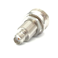 Adaptateur coaxial RF haute fréquence N/Sma-KYKBG, connecteur coaxial à ondes millimétriques, 50 ohms, matériau en acier inoxydable